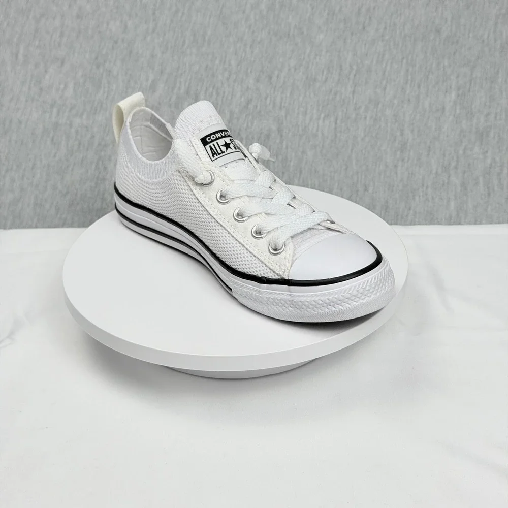 Converse Chuck Taylor All Star Madison Ox White Knit Sneakers 654220C Junior 1
